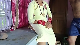 Indian Housewife Caught On Hidden Camera In Steamy Kitchen Stand Encounter