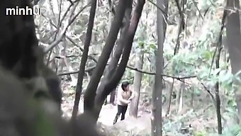 Japanese Daddy Fucks A Whore In The Woods