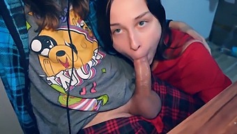 Stepsister Enjoys Giving Oral Sex To Her Partner