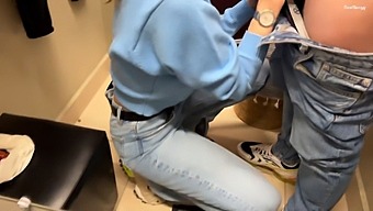 Amatööri Babe Saa Todellinen Creampie Sovituskopissa. Katsella Hänen Ilo Itse 60fps