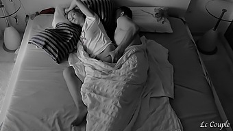 A Couple'S Intimate Morning Encounter Captured Secretly With A Hidden Camera In Their Bedroom