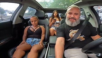 Anazinha Do Mau Bares It All In A Car And Playfully Strolls Through The Streets Of São Paulo