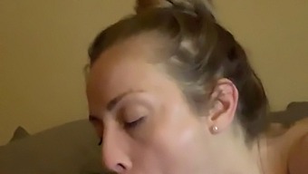 Blonde Bombshell Enjoys Deepthroating And Facial Cumshot