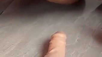 Delving Deep With A Dildo In A Bbw'S Ass