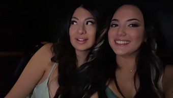 Des Beautés Latinas Amoureuses Se Livrent À Une Rencontre Passionnée Avec Leur Chauffeur